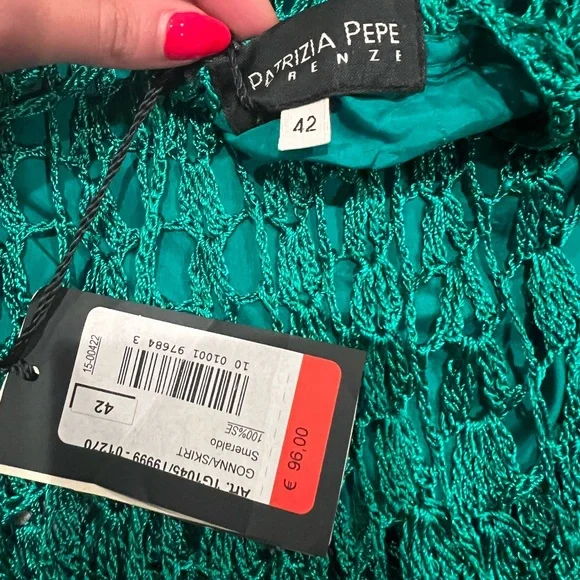 Patrizia Pepe Teal Beach Skirt - Picture 3 of 3